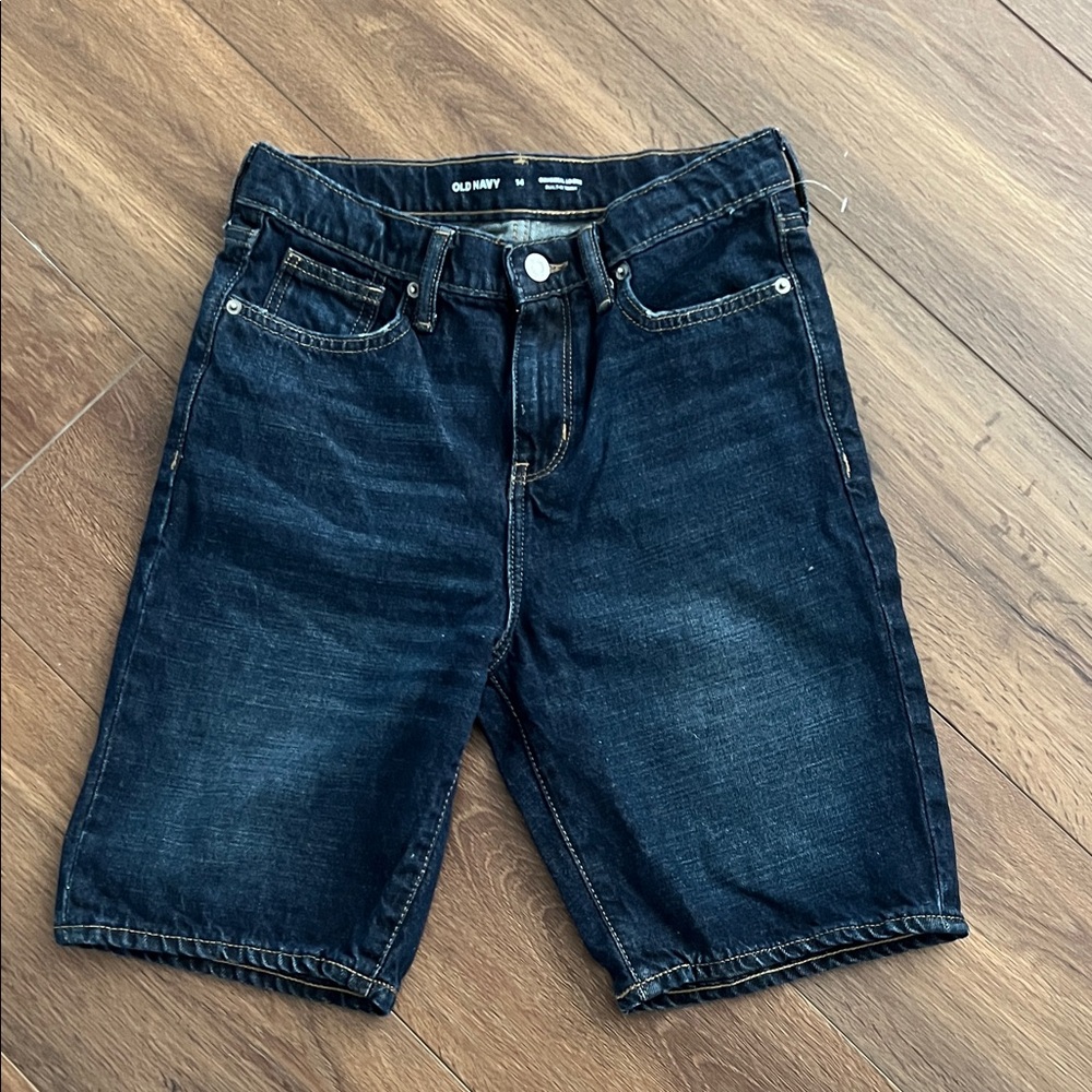 Old Navy Boy’s Dark Denim Jean Shorts size 14